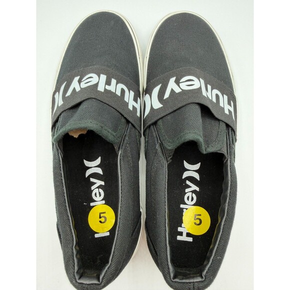Hurley Mens/ Sammy Black Round Toe Low Top Slip On Loafers Sneaker/ Size 5 main image 4